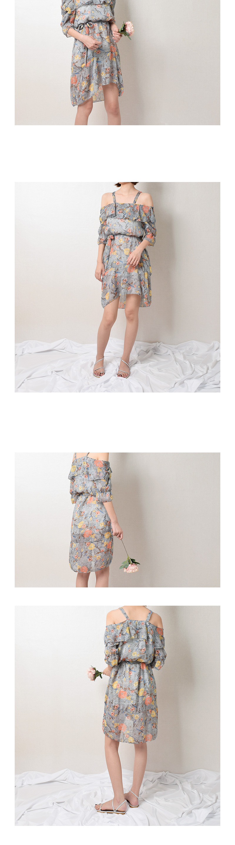 NEW FASHION LADY GIRL DRESS Summer Chiffon Flower 