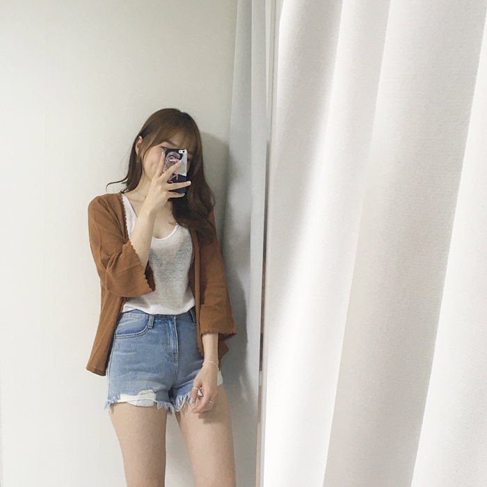 Lovely blouse cardigan 2colors dating lace