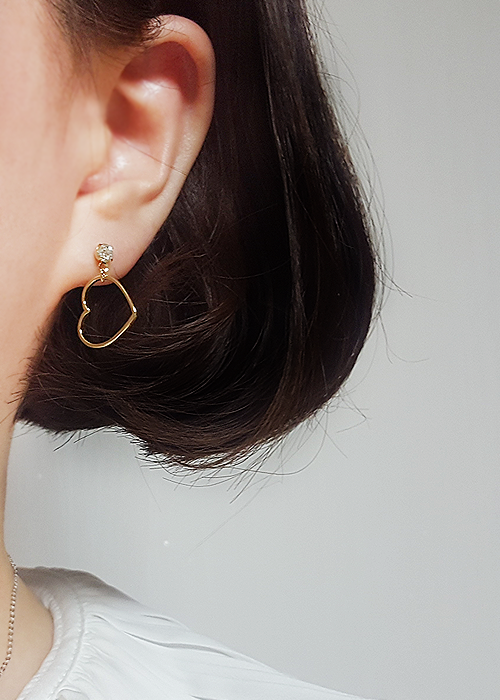 Daily Ring Earrings Collection Simple Basic Cubic 