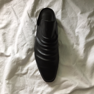 New Wrinkle Mule Blouse Fur Slippers Woman Autumn