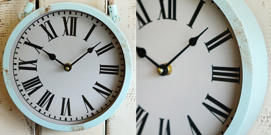 Noiseless vintage steel wristwatch Wall clock 4 ki