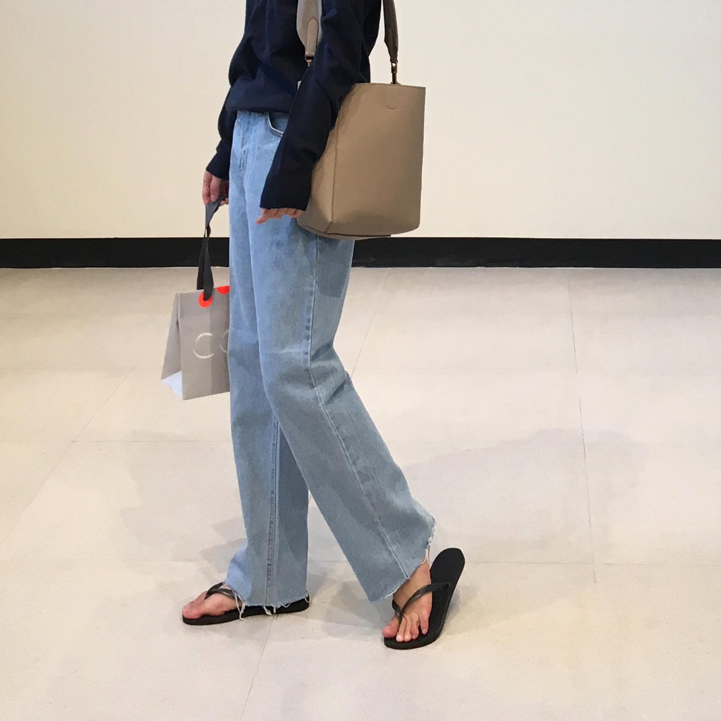 Women Jeans Pants Natural Vintage Denim Pants 2col