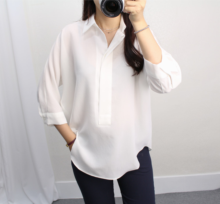 NEW FASHION LADY GIRL Blouse Jenny half sleeve ope