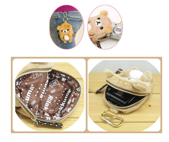 New Rilakkuma bag loose doll pouch soft Lovely hoo