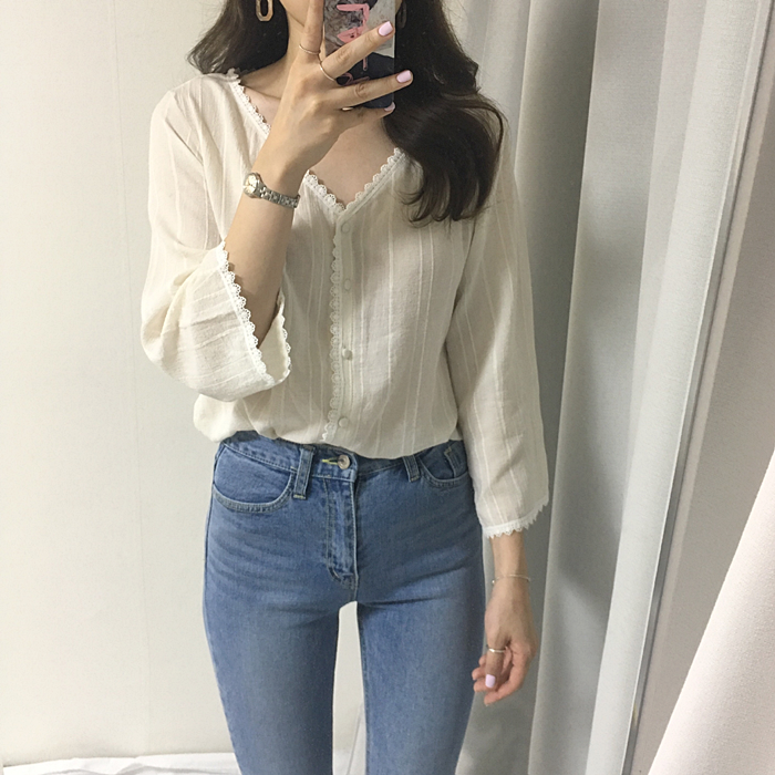 Lovely blouse cardigan 2colors dating lace