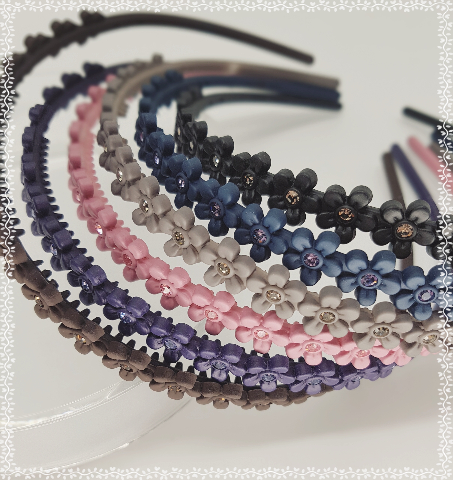 Teeth headband slim hair band cubic base painless 