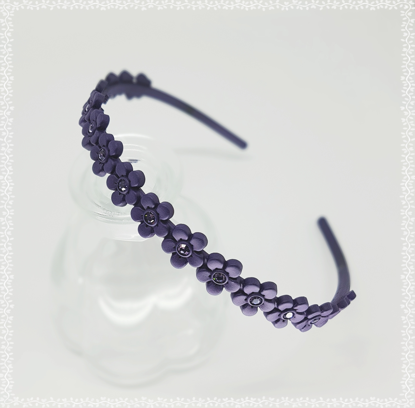 Teeth headband slim hair band cubic base painless 