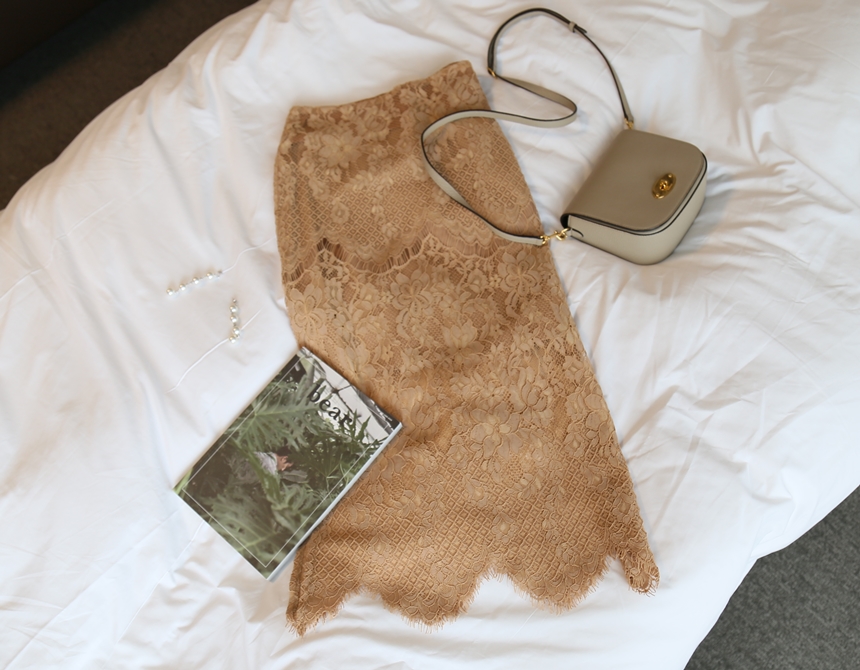 Lace long skirts colors S, M Office look 20s Women