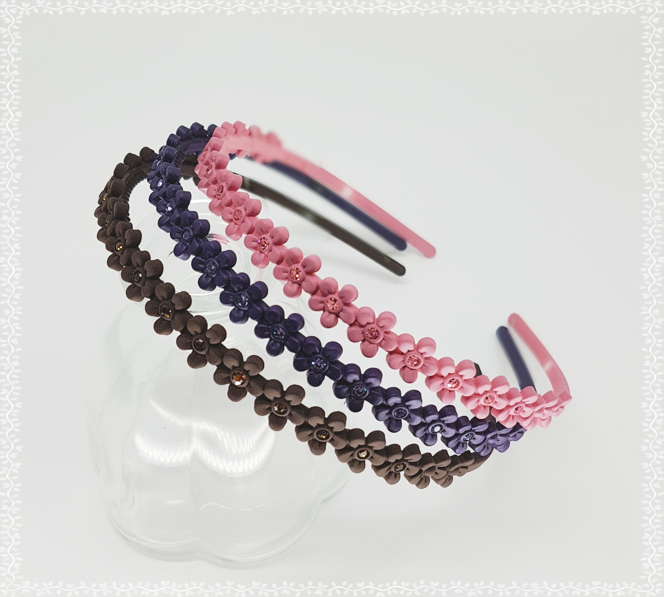 Teeth headband slim hair band cubic base painless 