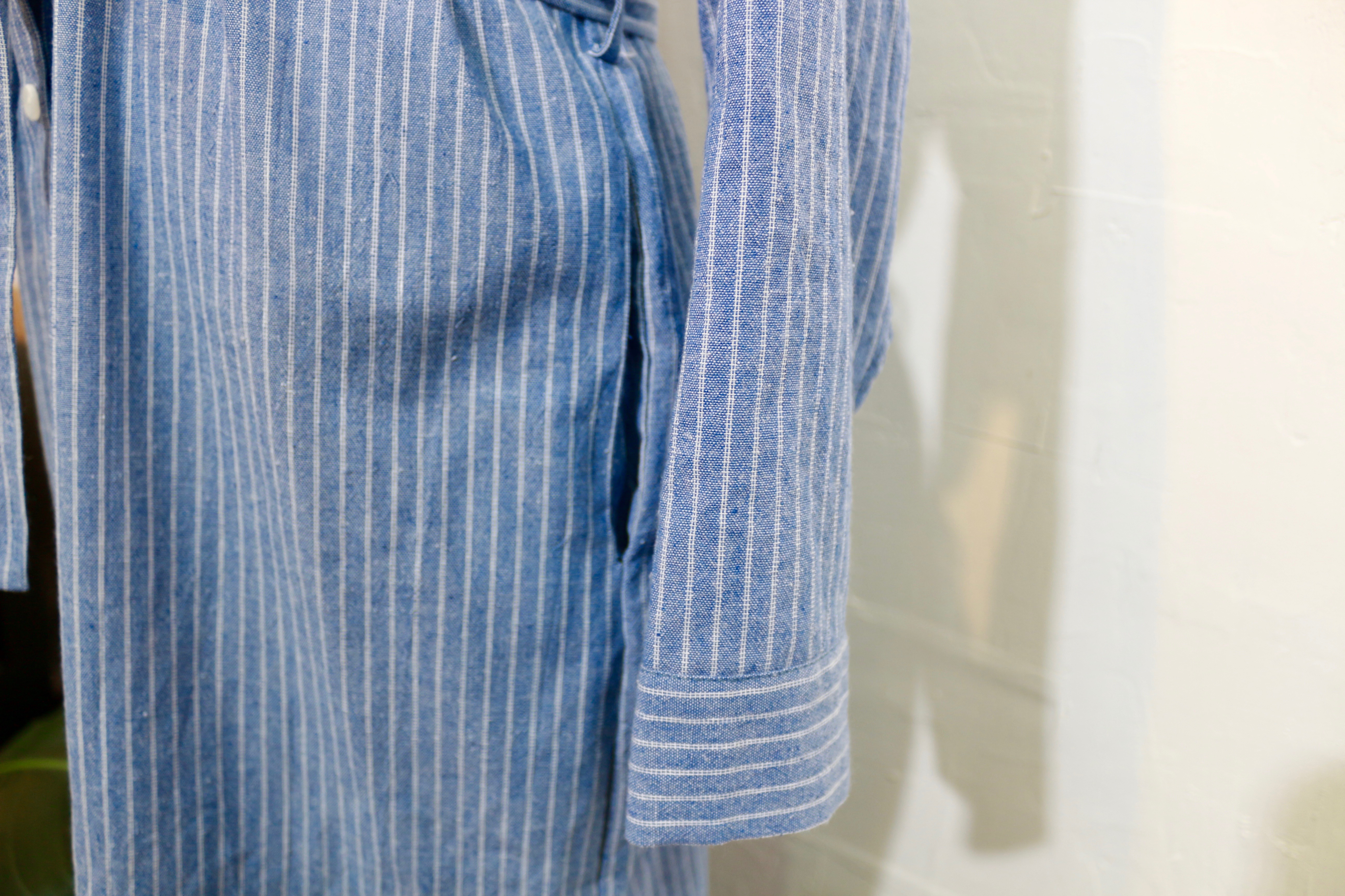 New Striped Shirt Dress One-Piece Longs 20s Women