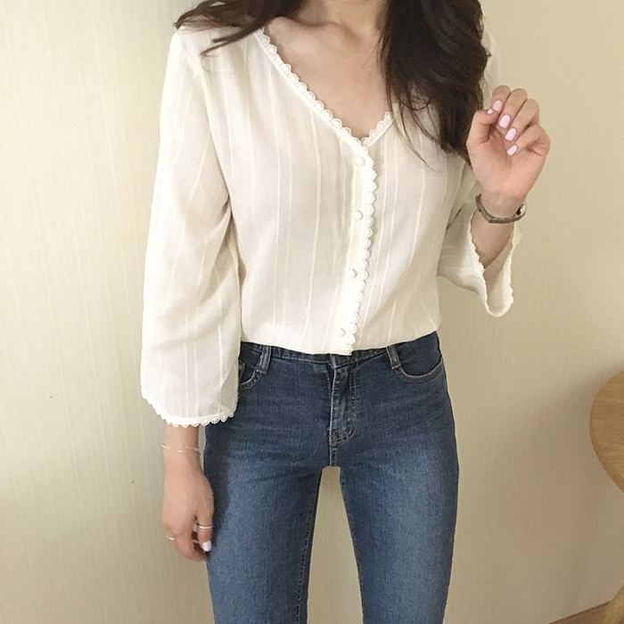 Lovely blouse cardigan 2colors dating lace