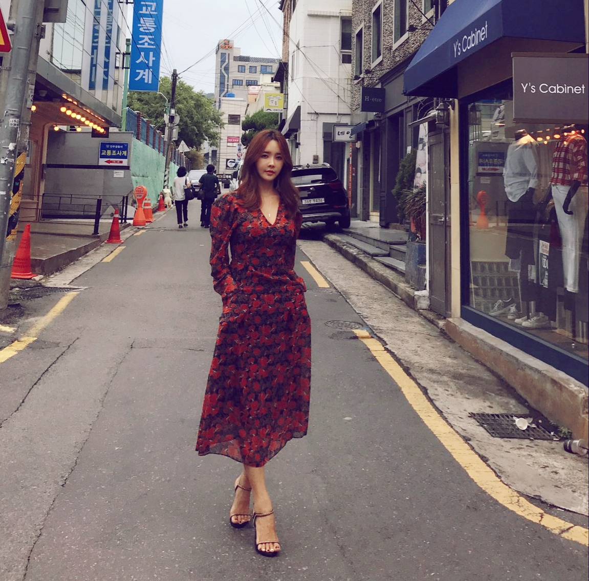 Flower Gypsy Chiffon One Piece Feminine Outing Loo