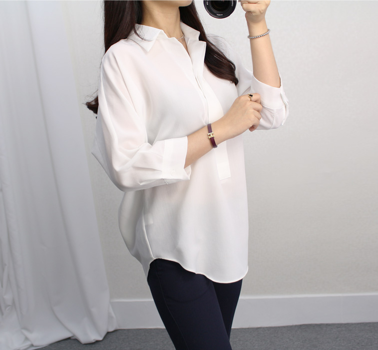 NEW FASHION LADY GIRL Blouse Jenny half sleeve ope