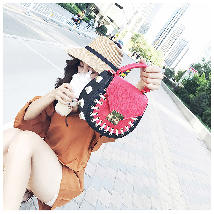 New Round Eyelet Cross Mini Back Women Women Back 