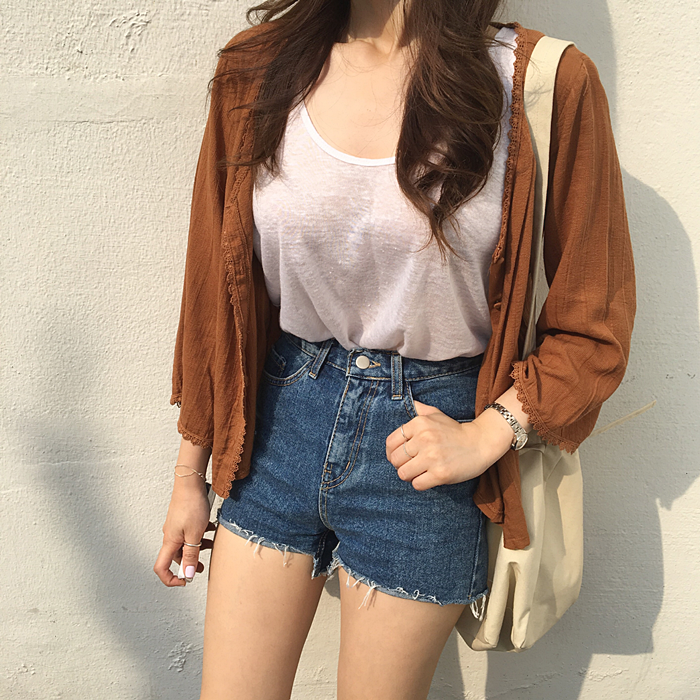 Lovely blouse cardigan 2colors dating lace