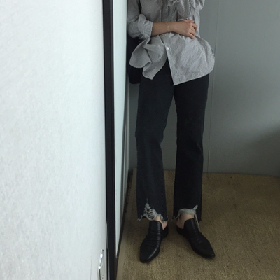 New Wrinkle Mule Blouse Fur Slippers Woman Autumn