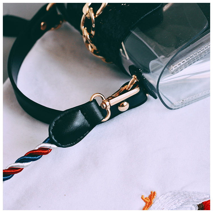New buckle Cross Transparent mini-back Women's 