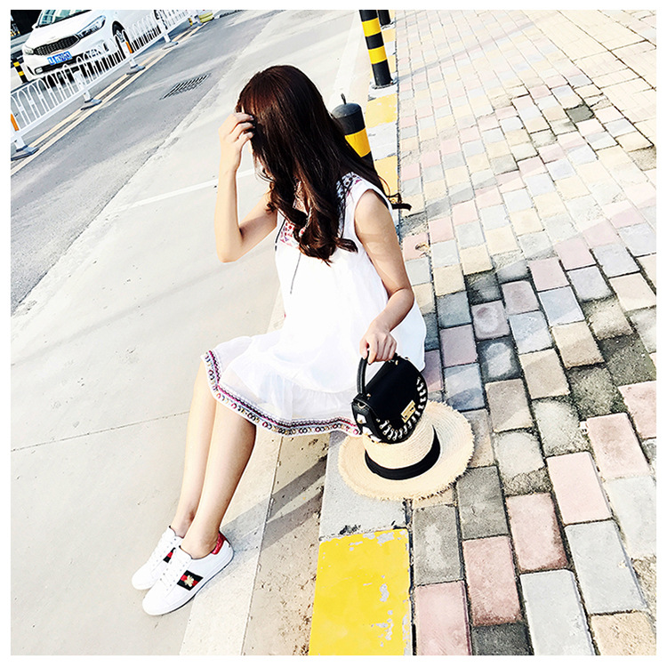 New Round Eyelet Cross Mini Back Women Women Back 