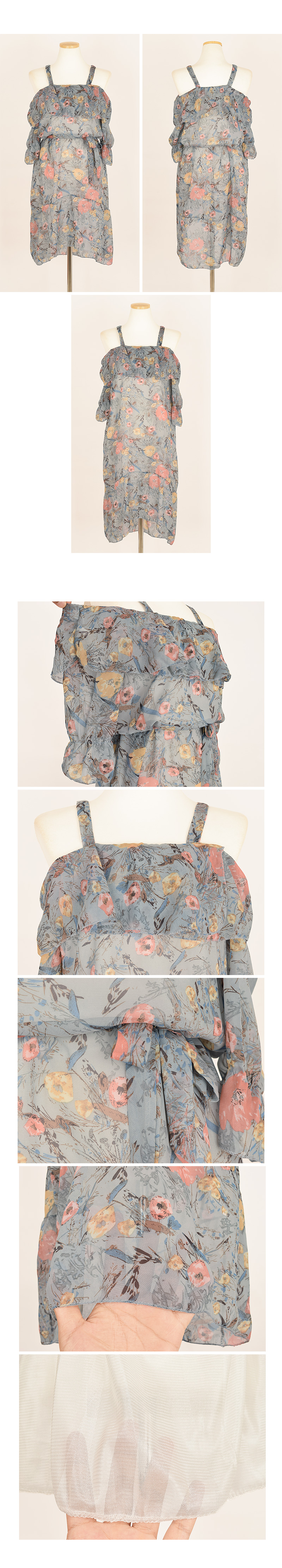 NEW FASHION LADY GIRL DRESS Summer Chiffon Flower 