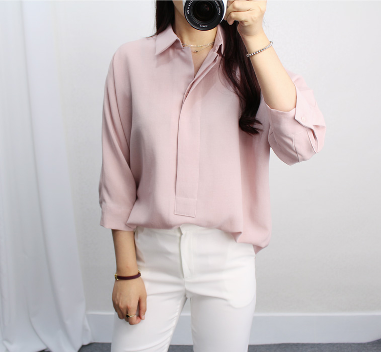 NEW FASHION LADY GIRL Blouse Jenny half sleeve ope