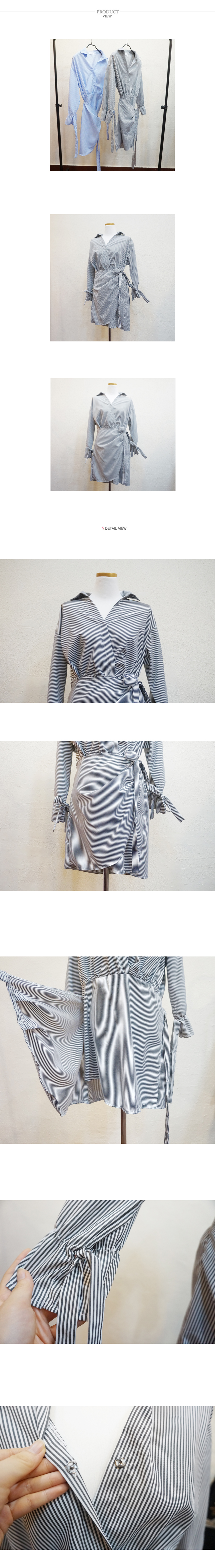 New Striped Shirt One Piece Big Size Odor Casual C