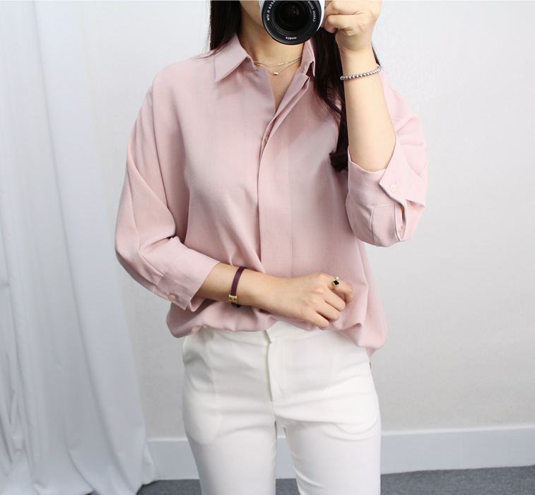 NEW FASHION LADY GIRL Blouse Jenny half sleeve ope