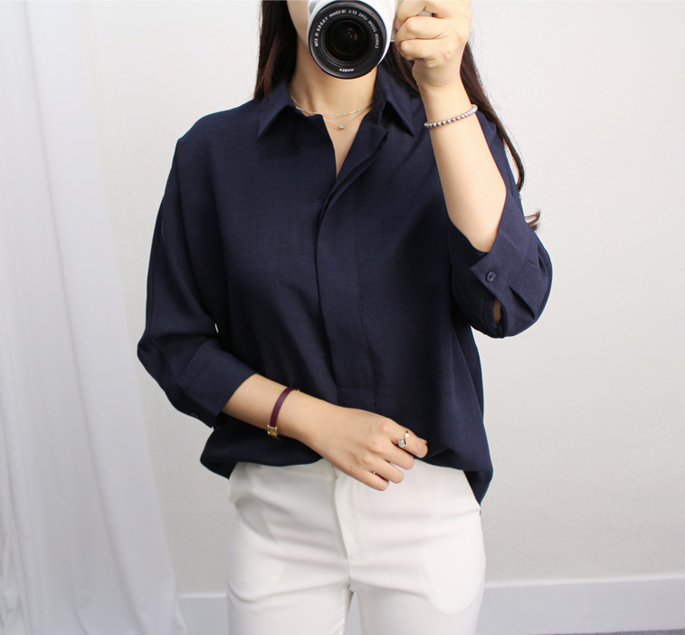 NEW FASHION LADY GIRL Blouse Jenny half sleeve ope