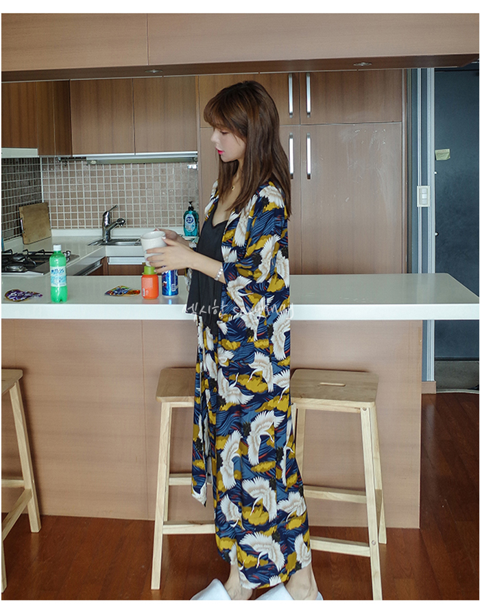 New Flying Japanese yukata night gown pajama set p