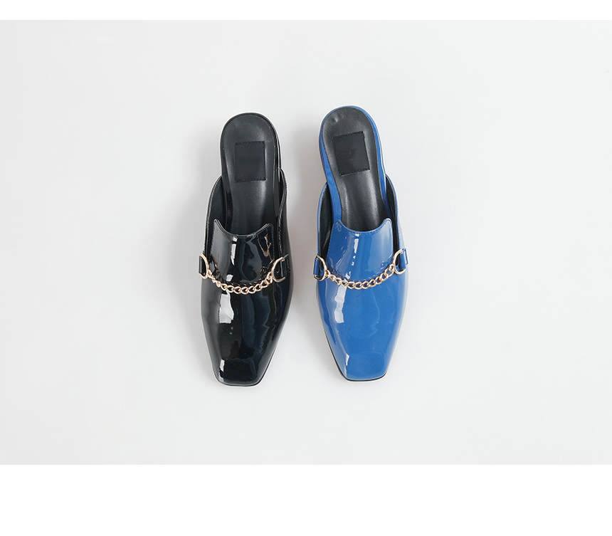 New Square Nose Enamel Chain Blower 4cm Women's