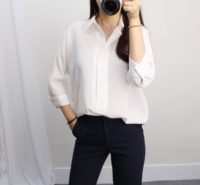 NEW FASHION LADY GIRL Blouse Jenny half sleeve ope