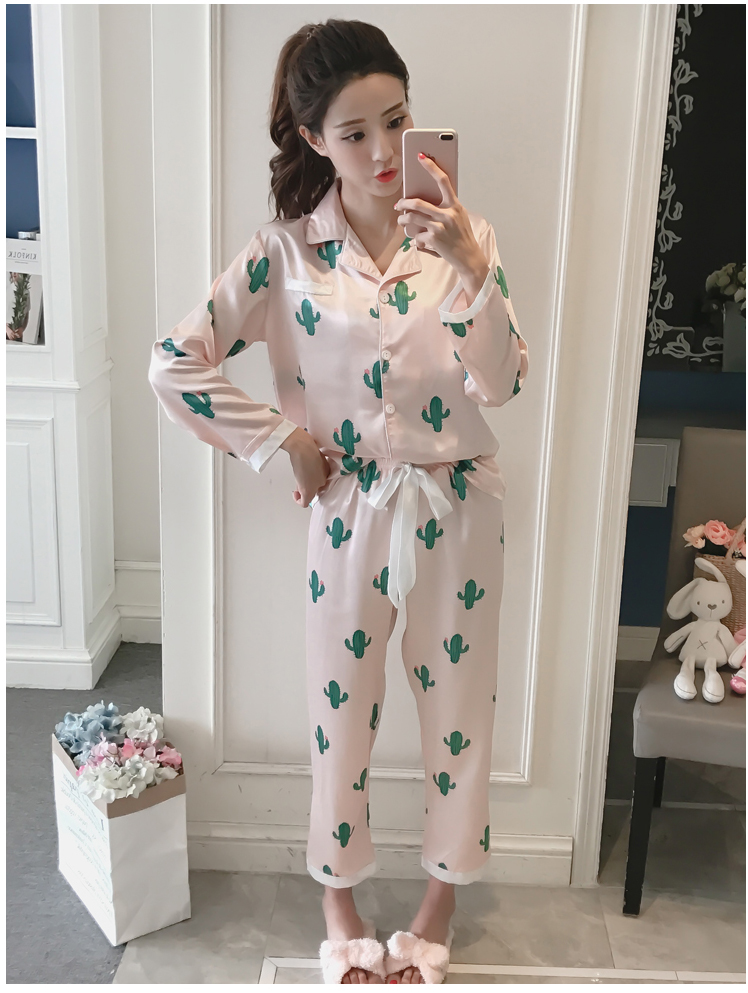New Cactus Pajamas Pajama Set Women's Homewear 