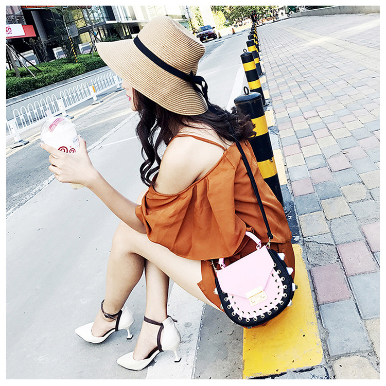 New Round Eyelet Cross Mini Back Women Women Back 