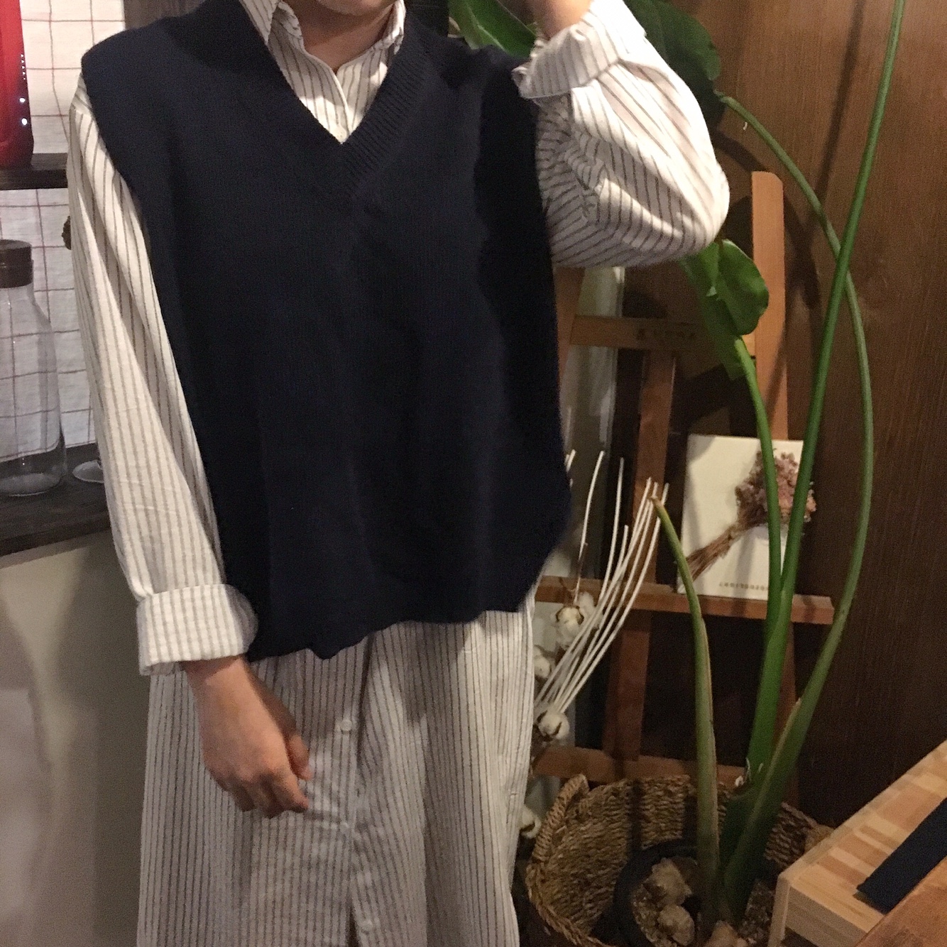 New Striped Shirt Dress One-Piece Longs 20s Women