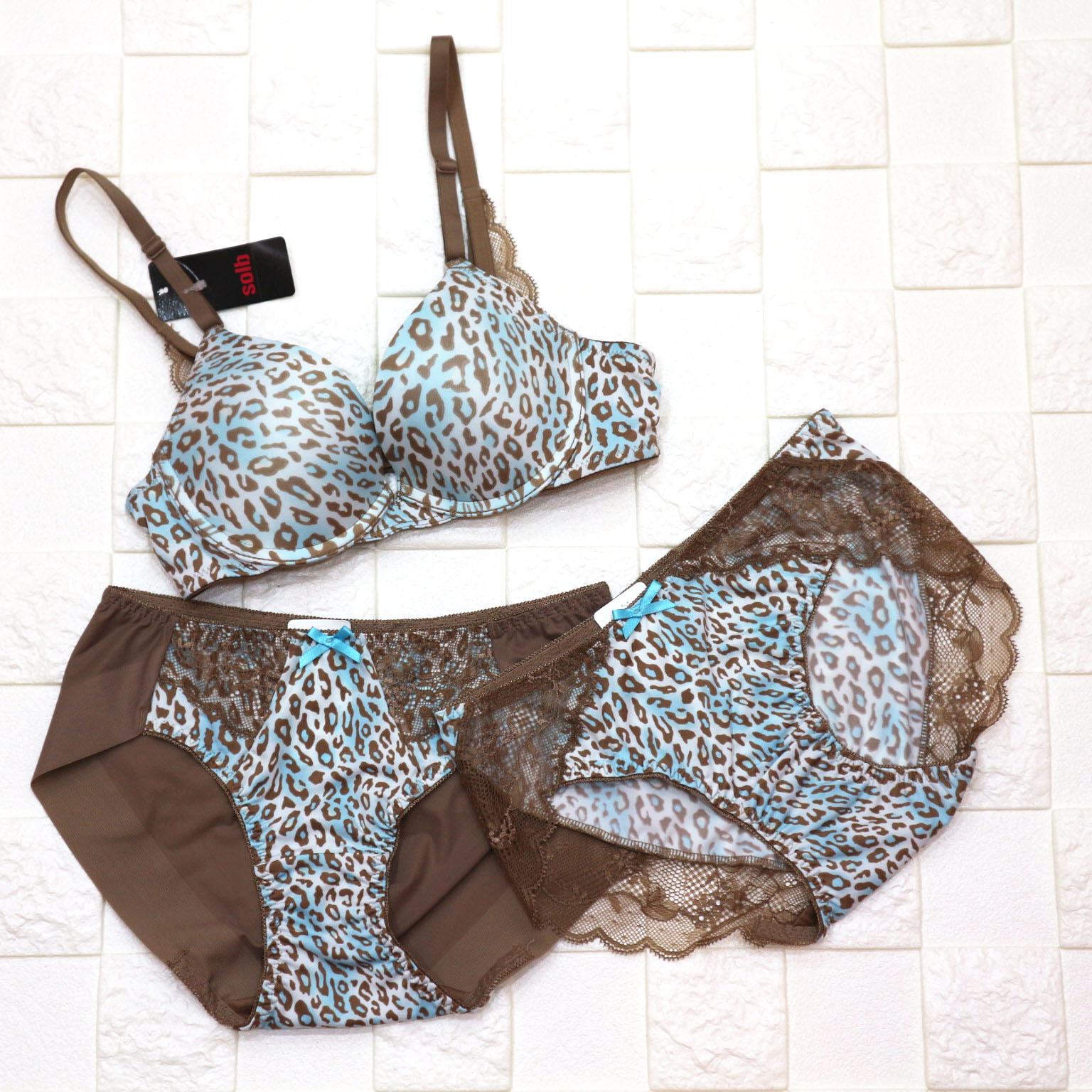 New Solv sexy backhoe bra Mint Purple A cup, B cup