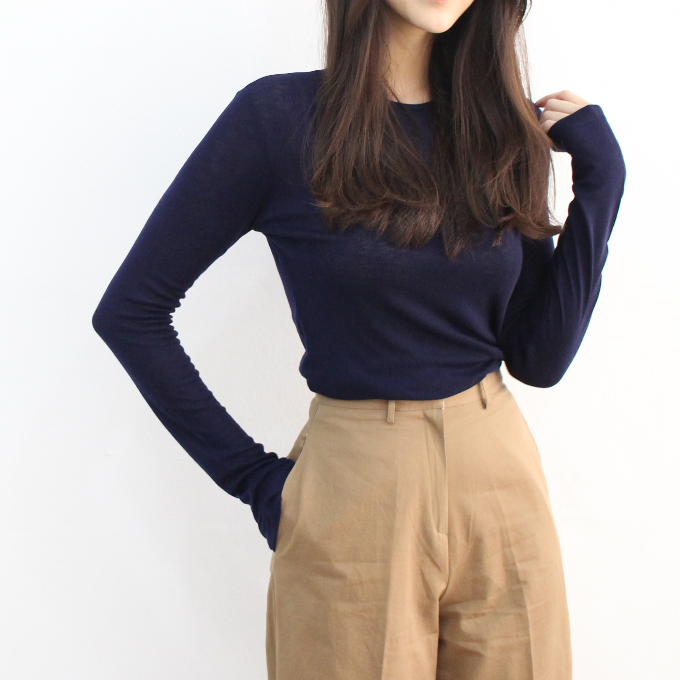 New Women's Pants High Waist Wide Pants Slacks 