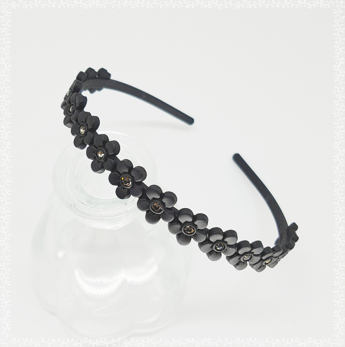 Teeth headband slim hair band cubic base painless 