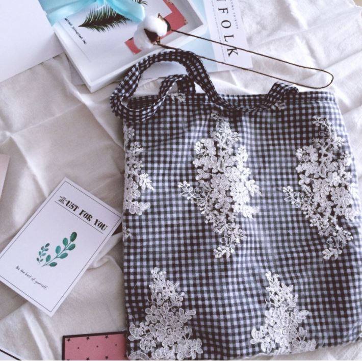 NEW ECO BAG Check lace Eco bag Beautiful 20 lender