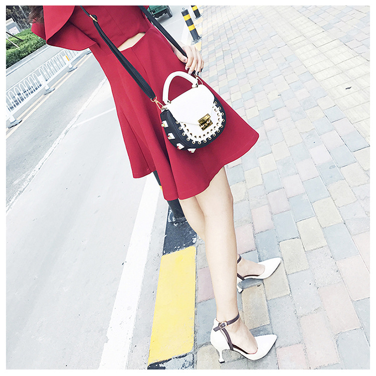 New Round Eyelet Cross Mini Back Women Women Back 