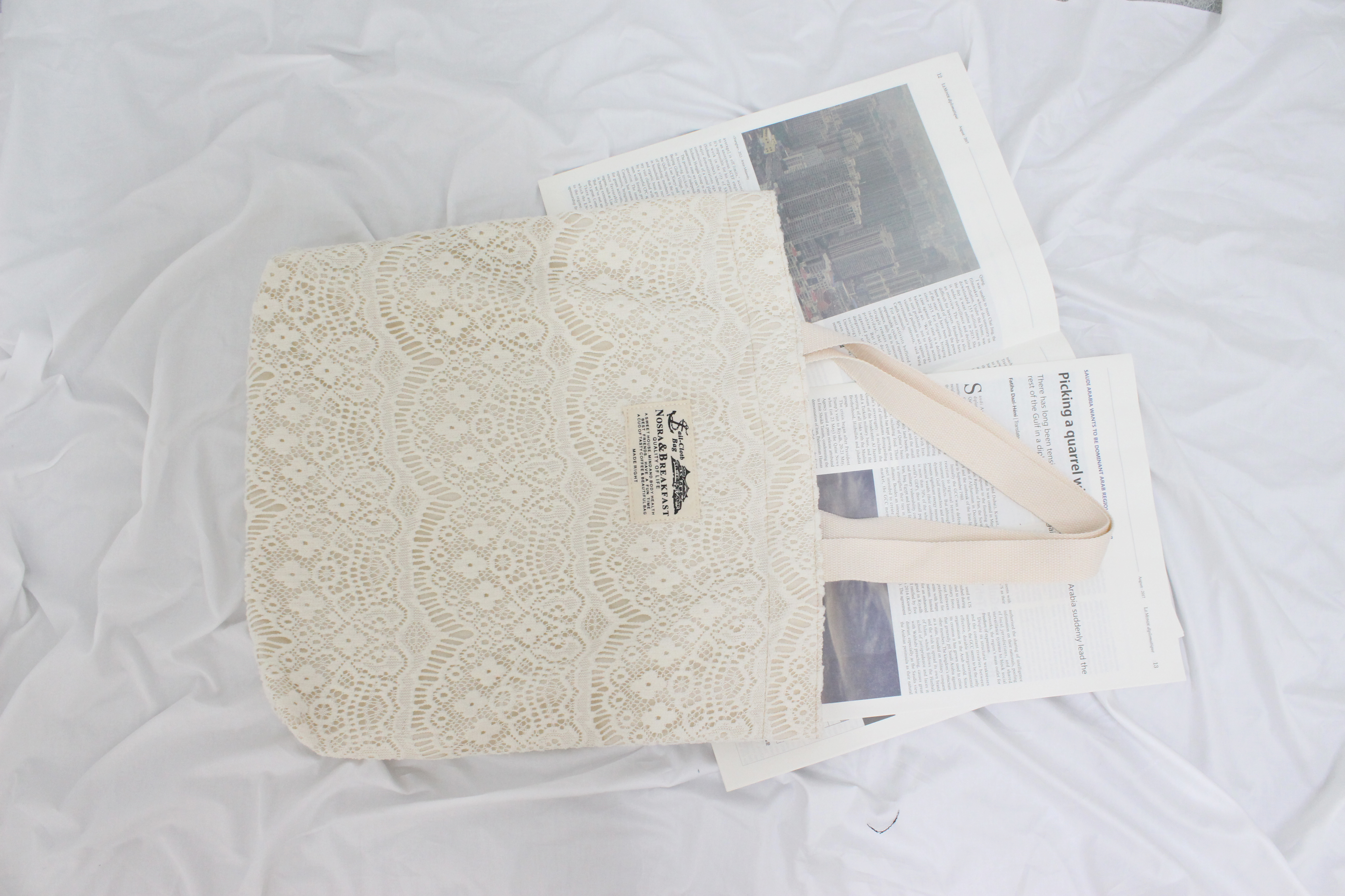 Elegance Lace Shoulder Eco Bag Daily Bag Recommend