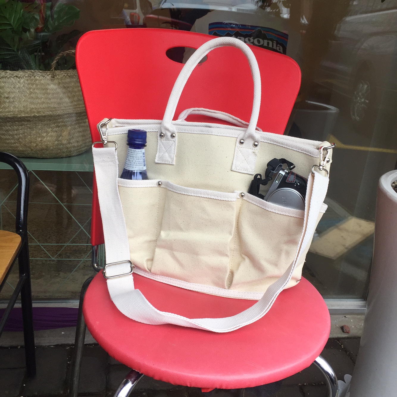 Pocket Tumbler Canvas Eco Bag Casual Jung Yumi Bag