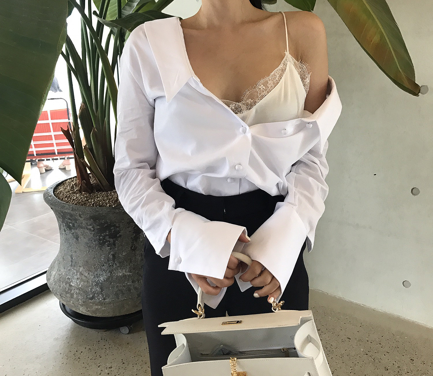 NEW FASHION LADY GIRL Blouse 백킹블라우스 2 colors