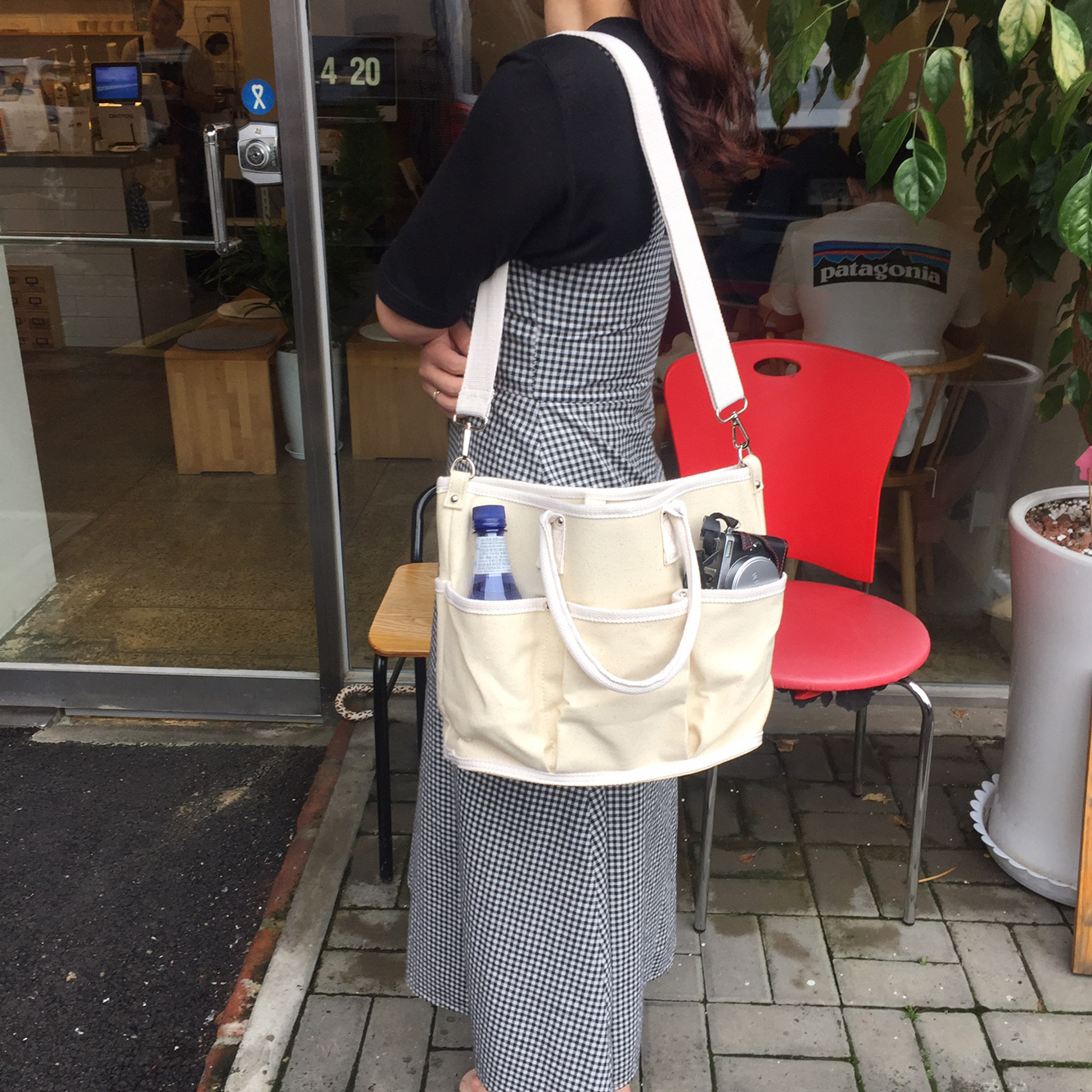 Pocket Tumbler Canvas Eco Bag Casual Jung Yumi Bag