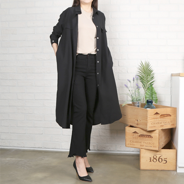 Women Jeans Pants Black Boot Cut Cutting Hidden Be