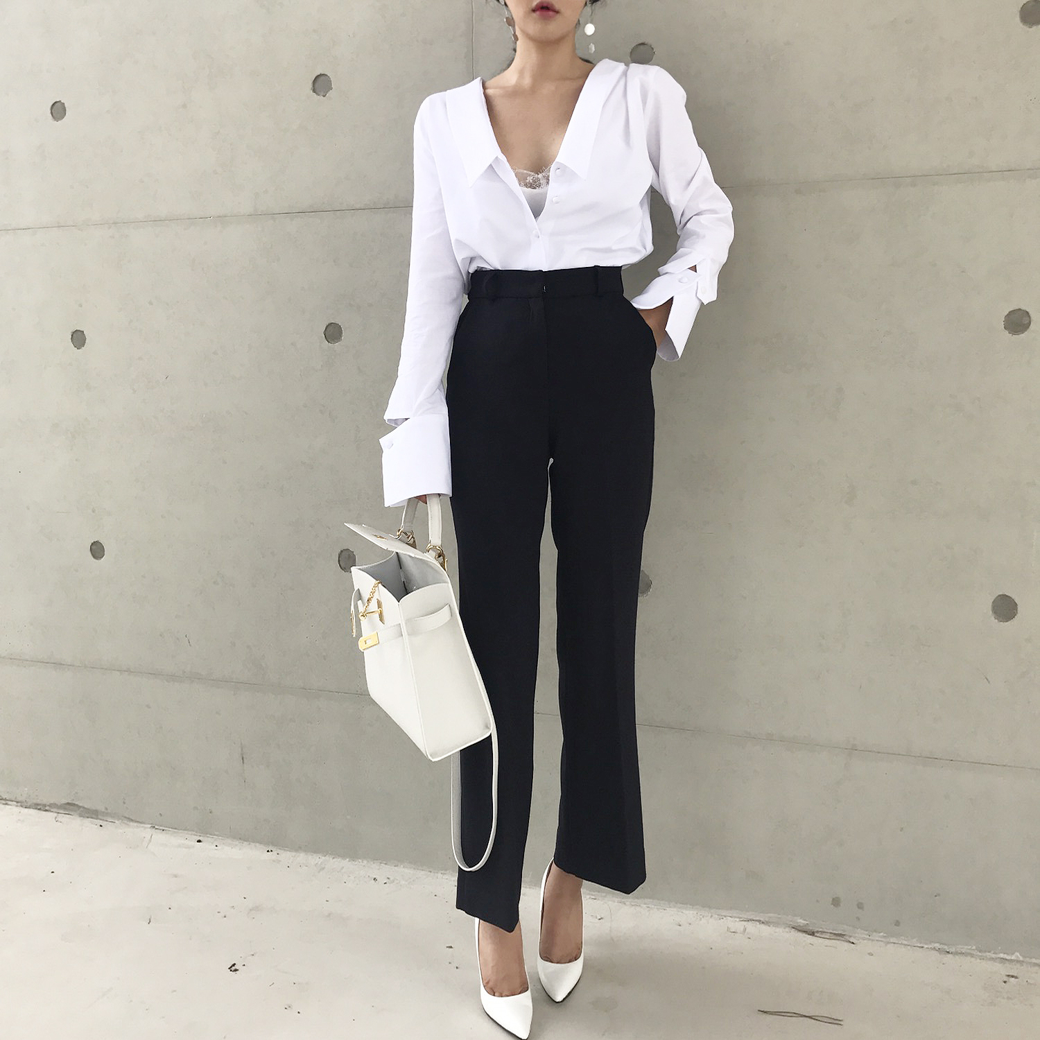 NEW FASHION LADY GIRL Blouse 백킹블라우스 2 colors