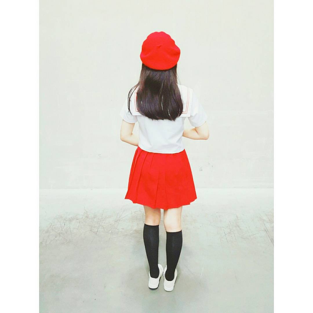 Cosplay short-sleeved saree set Japanese uniform S