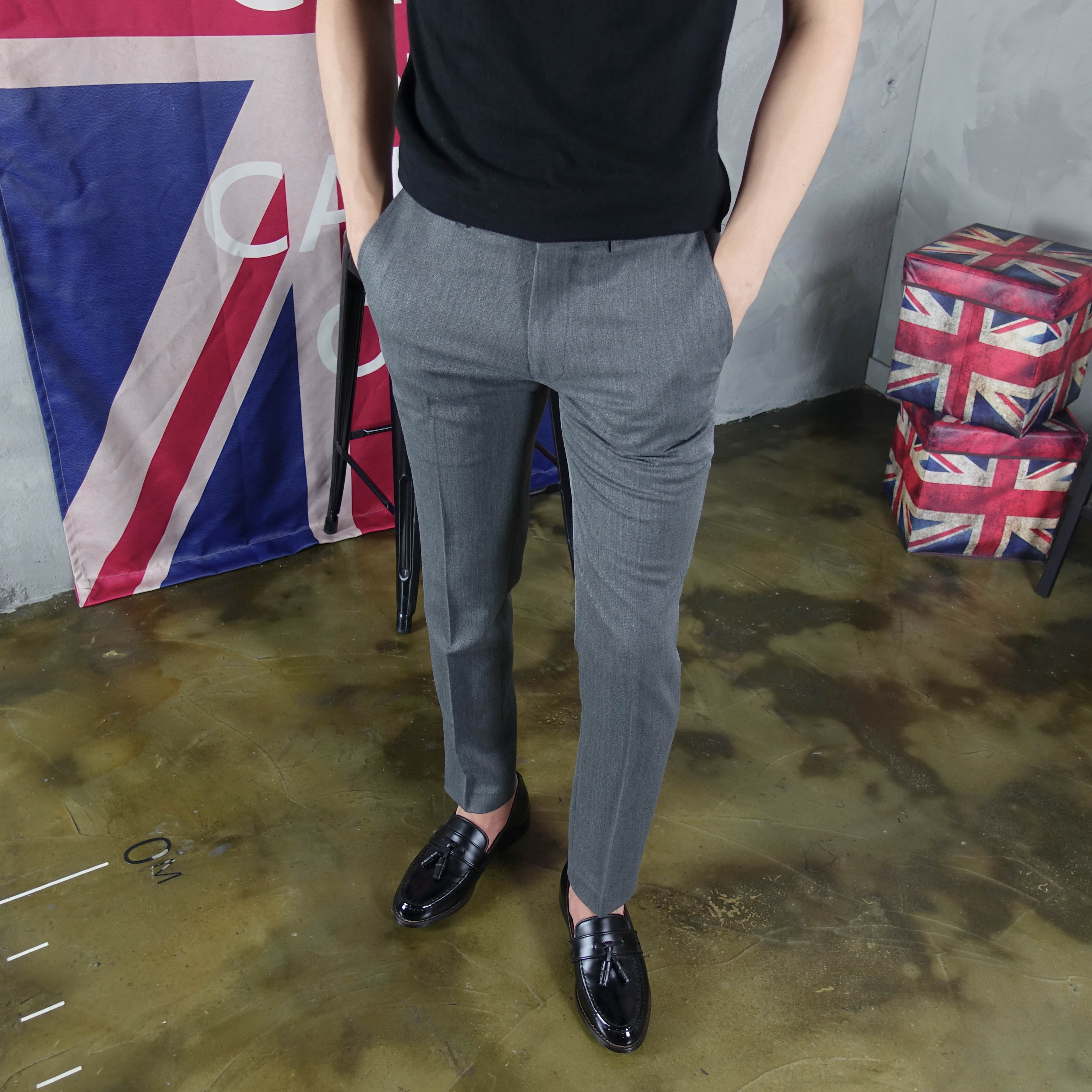 New Men's Pants Men's Basic Slacks Pants Spa