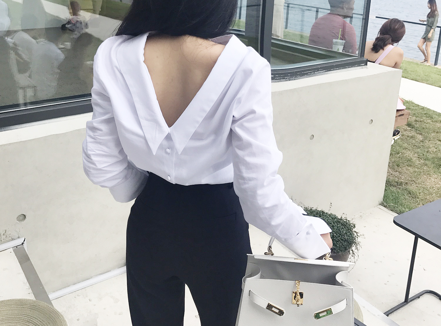 NEW FASHION LADY GIRL Blouse 백킹블라우스 2 colors