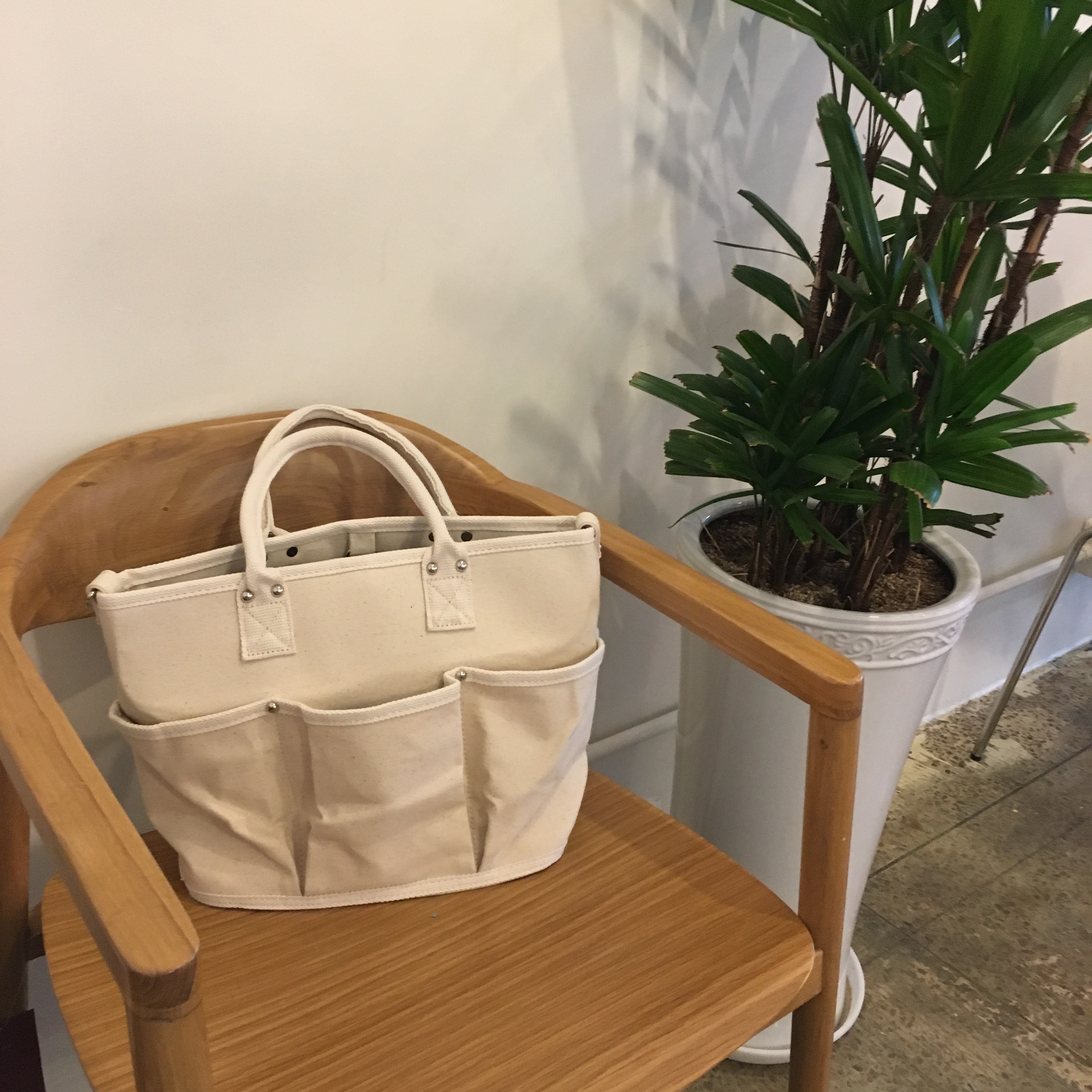 Pocket Tumbler Canvas Eco Bag Casual Jung Yumi Bag