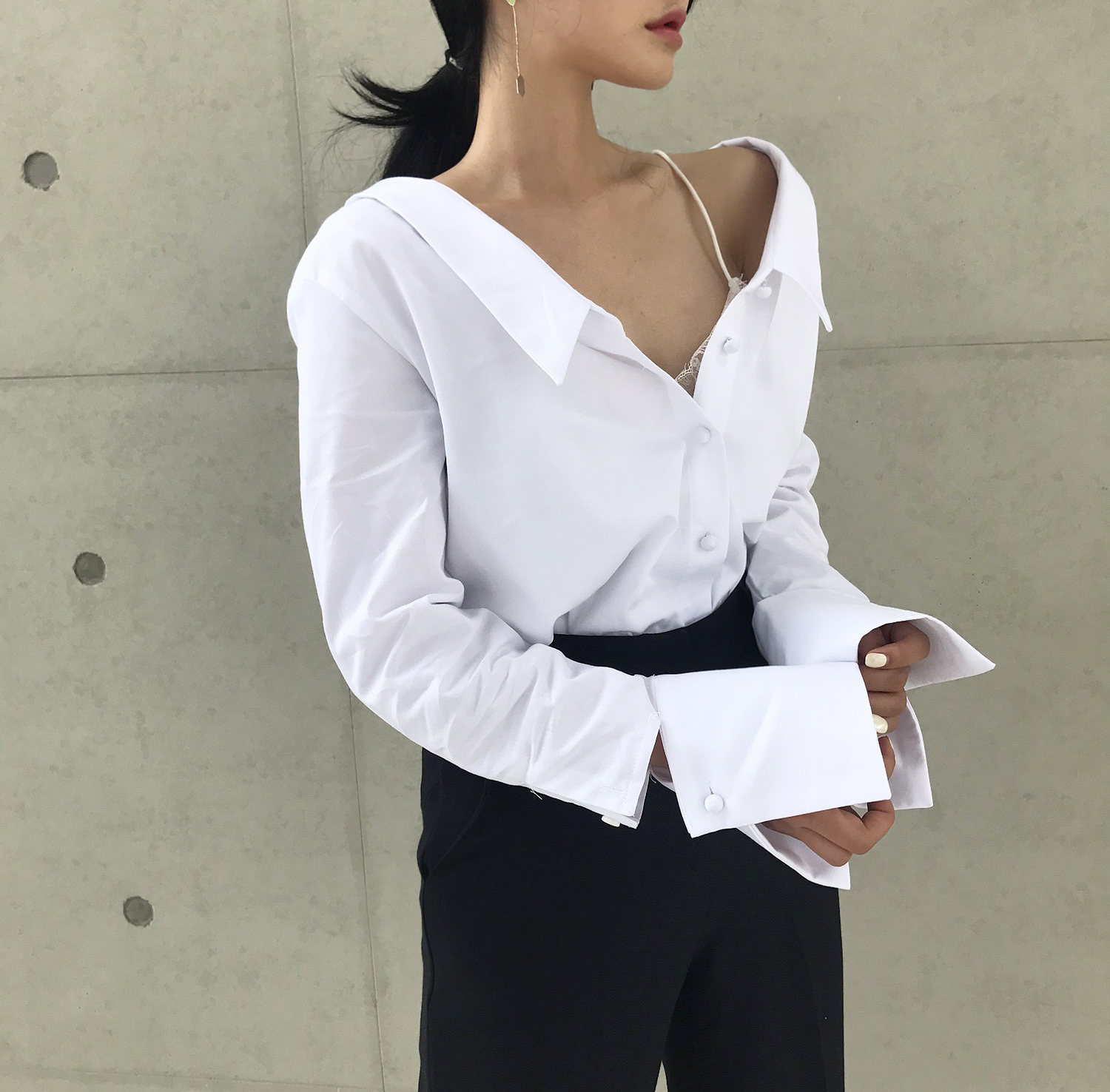 NEW FASHION LADY GIRL Blouse 백킹블라우스 2 colors