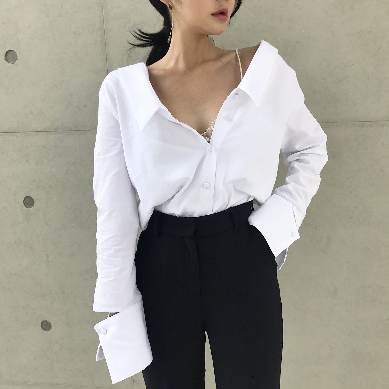 NEW FASHION LADY GIRL Blouse 백킹블라우스 2 colors